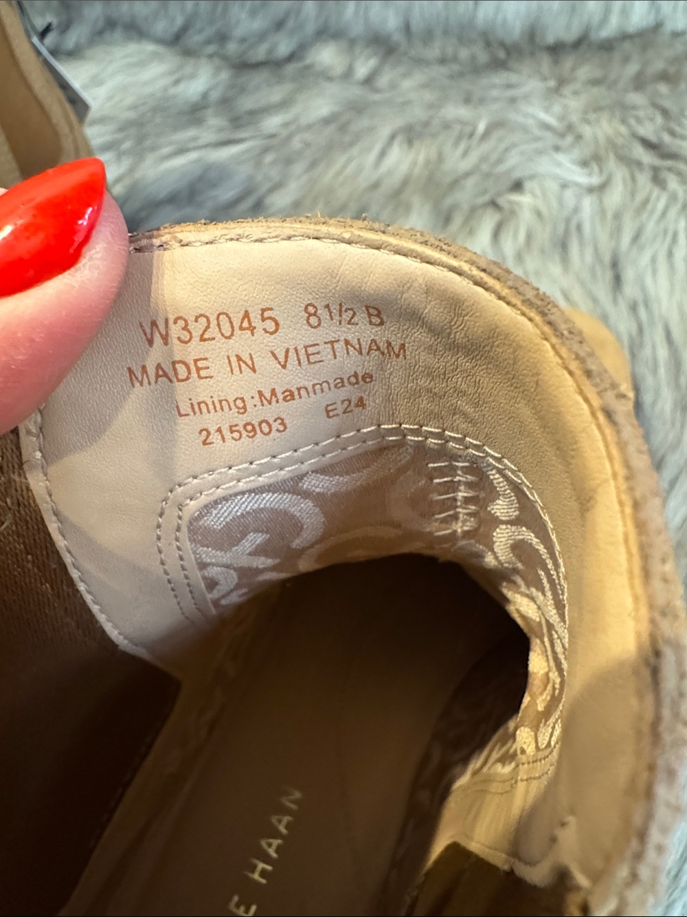 Cole Haan Chestnut Suede Chelsea Booties Size 8.5B - Picture 3 of 11